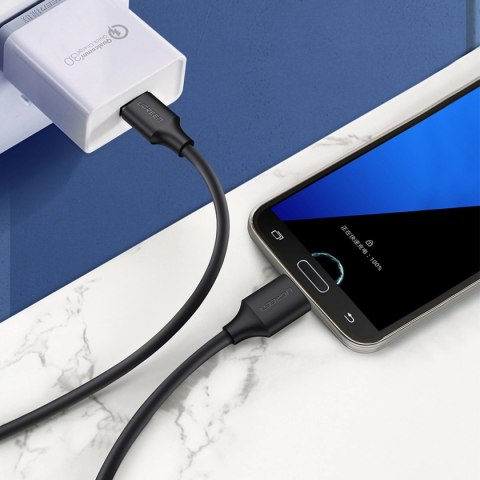 Kabel przewód USB-A 3.0 - micro USB-B 0.5m - czarny UGREEN