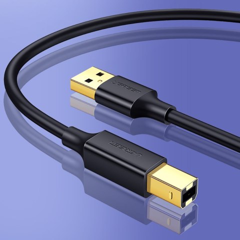 Kabel przewód USB Typ B do drukarki męski - USB 2.0 męski 480Mbps 2m czarny UGREEN