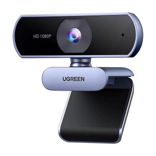 Kamera internetowa Full HD z mikrofonami do nagrań Video USB-A - szara UGREEN
