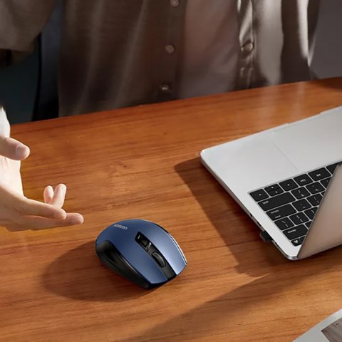 Mysz myszka optyczna bezprzewodowa USB 2.4GHz 4000 DPI - niebieska UGREEN