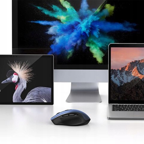 Mysz myszka optyczna bezprzewodowa USB 2.4GHz 4000 DPI - niebieska UGREEN