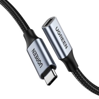 Przedłużacz kabla przewodu USB-C PD QC 100W 5A 10Gbps 0.5m - szary UGREEN