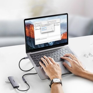 Przedłużacz kabla przewodu USB-C PD QC 100W 5A 10Gbps 0.5m - szary UGREEN