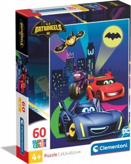 Puzzle 60 elementów Super Kolor Batwheels Clementoni