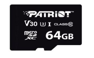 Karta MicroSDHC 64GB VX V30 C10 UHS-I U3 Patriot