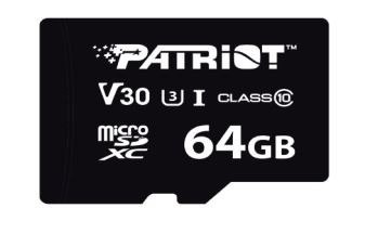 Karta MicroSDHC 64GB VX V30 C10 UHS-I U3 Patriot