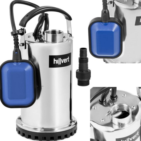 Pompa zanurzeniowa zatapialna ogrodowa stalowa 11 m3/h 750 W do 7 m Hillvert