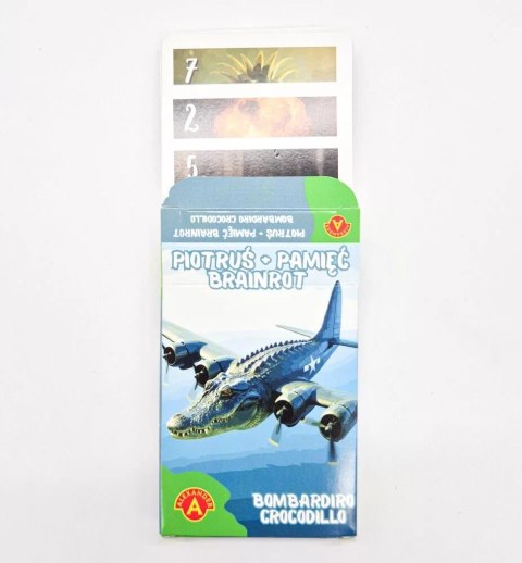 Gra Piotruś i Pamięć Brainrot: Bombardiro Crocodillo Alexander