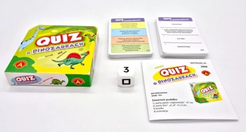 Gra Quiz o Dinozaurach kieszonkowa gra edukacyjna Alexander