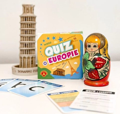Gra Quiz o Europie kieszonkowa gra edukacyjna Alexander
