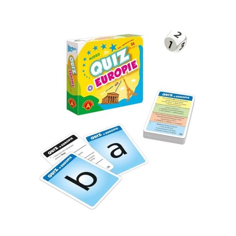 Gra Quiz o Europie kieszonkowa gra edukacyjna Alexander