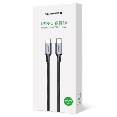 Kabel przewód USB-C Power Delivery 100W Quick Charge FCP 5A 3m szary UGREEN