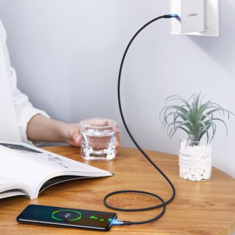Kabel przewód USB-C Power Delivery 100W Quick Charge FCP 5A 3m szary UGREEN
