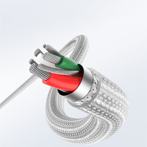Kabel przewód USB-C - iPhone Lightning MFi 1m - srebrny UGREEN