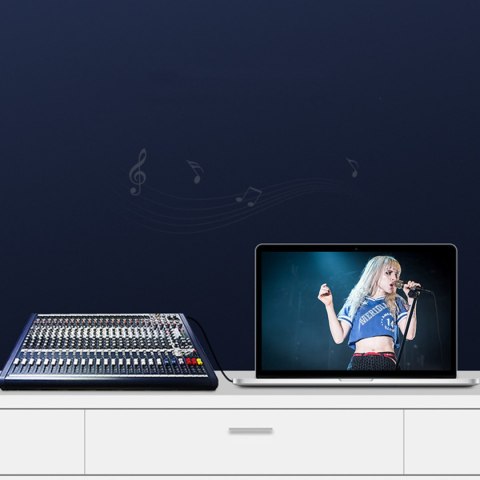 Kabel przewód rozdzielacz audio mini jack 3.5 mm - 2x jack 6.35mm 1m szary UGREEN