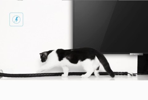 Maskownica organizer do kabli 5m czarny UGREEN