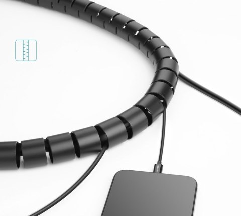 Maskownica organizer do kabli 5m czarny UGREEN