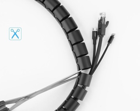 Maskownica organizer do kabli 5m czarny UGREEN