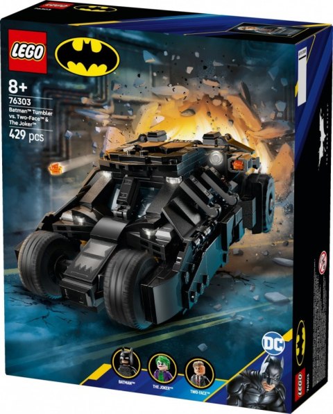 Klocki Super Heroes 76303 Tumbler Batmana kontra Dwie Twarze i Joker LEGO