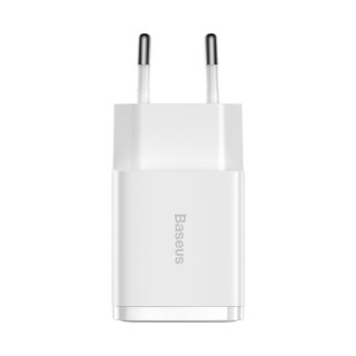 Mała ładowarka sieciowa Compact 2x USB 10.5W biały BASEUS