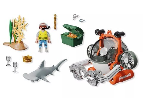 Zestaw z figurkami 71860 Poszukiwania skarbu łodzią podwodną Playmobil
