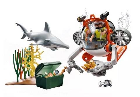 Zestaw z figurkami 71860 Poszukiwania skarbu łodzią podwodną Playmobil