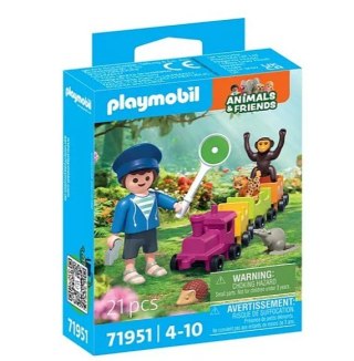Zestaw z figurkami Animals & Friends 71951 Wycieczka lokomotywą Playmobil