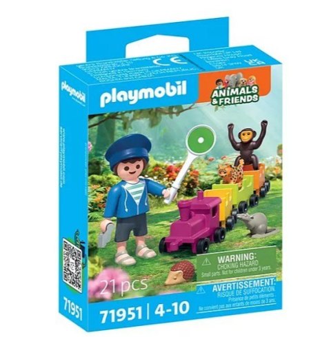 Zestaw z figurkami Animals & Friends 71951 Wycieczka lokomotywą Playmobil