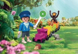 Zestaw z figurkami Animals & Friends 71951 Wycieczka lokomotywą Playmobil