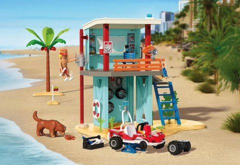 Zestaw z figurkami My Life 71903 Wieża ratownicza i plażowy samochód buggy Playmobil