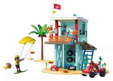 Zestaw z figurkami My Life 71903 Wieża ratownicza i plażowy samochód buggy Playmobil