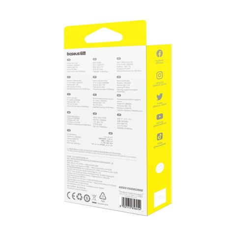 3w1 Kabel uniwersalny zwijany USB-C - Lightning / USB-C / micro USB 100W 1.1m - czarny BASEUS