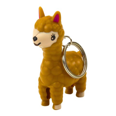 Brelok Do Kluczy Plecaka Lama Alpaka Latarka LED Dźwięki LEAN TOYS