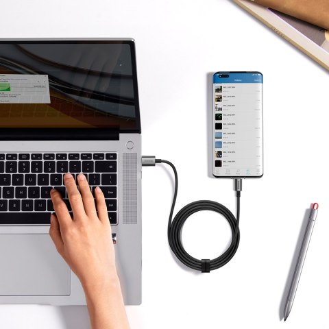 Kabel przewód Superior Series USB-A - USB-C 100W 2m - czarny BASEUS