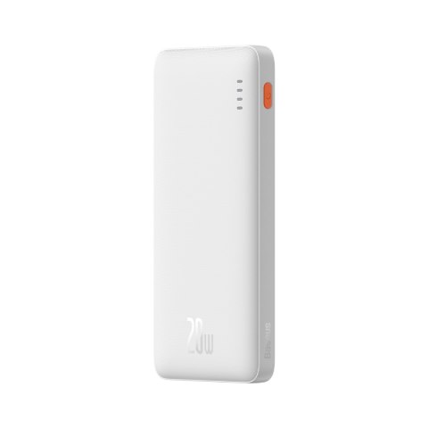 Powerbank Airpow 20W 10000mAh z kablem USB-A - USB-C 30cm - biały BASEUS