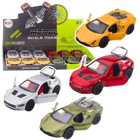 Samochód Sportowy Metalowy Z Napędem Światła Dźwięki Mix LEAN Toys