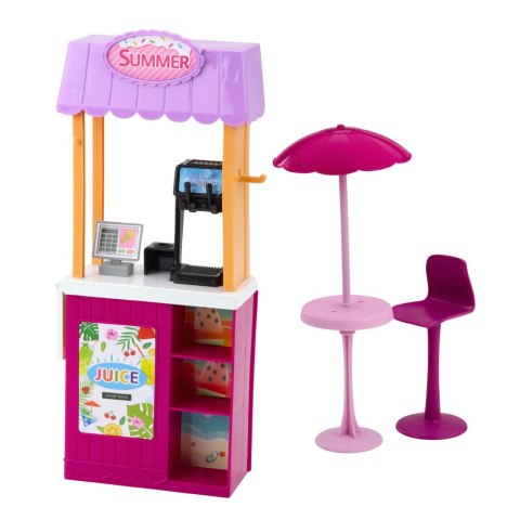 Zestaw Lalka Anlily Na Plaży Basen Palma Stoisko z Napojami Akcesoria LEAN Toys