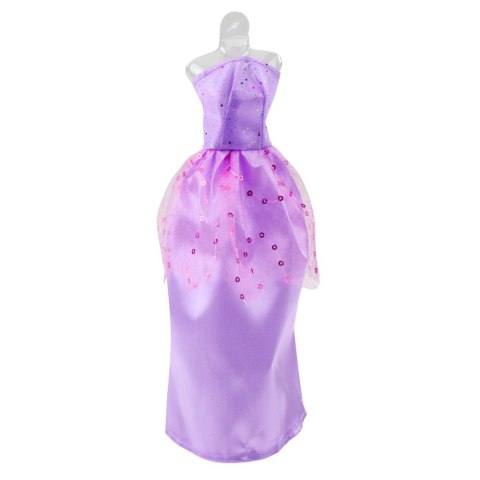 Zestaw Sukienki Dla Lalek Anlili Buty Torebka Korony Akcesoria 9 el. LEAN Toys