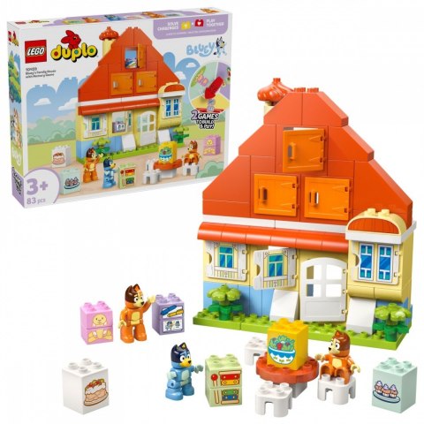 Klocki DUPLO Bluey 10459 Dom rodzinny Blue z grą pamięciową LEGO