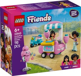 Klocki Friends 42643 Stoisko z watą cukrową i skuter LEGO