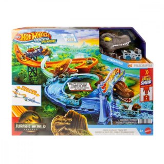 Tor samochodowy Racer Verse Jurassic World Morski dinopościg Hot Wheels
