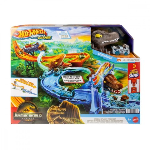 Tor samochodowy Racer Verse Jurassic World Morski dinopościg Hot Wheels