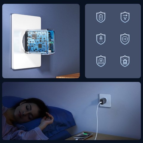 Ładowarka sieciowa USB-C PD QC 20W - czarna JOYROOM