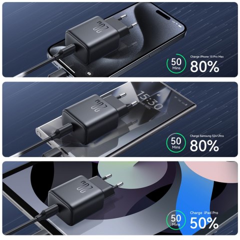 Ładowarka sieciowa USB-C PD QC 20W - czarna JOYROOM