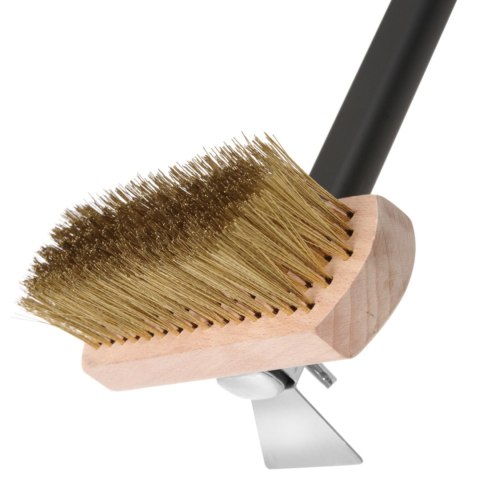 Szczotka do czyszczenia pieca do pizzy z miedzianym włosiem dł. 1320 mm - Hendi 525593 Hendi