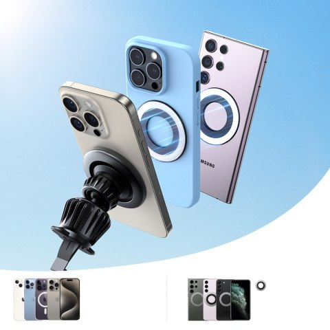 Uchwyt samochodowy magnetyczny na telefon na kratkę nawiewu - czarny JOYROOM