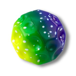 Piłeczka Z Wgłębieniami Do Odbijania Ugniatania Piankowa Kolorowa 10cm LEAN TOYS