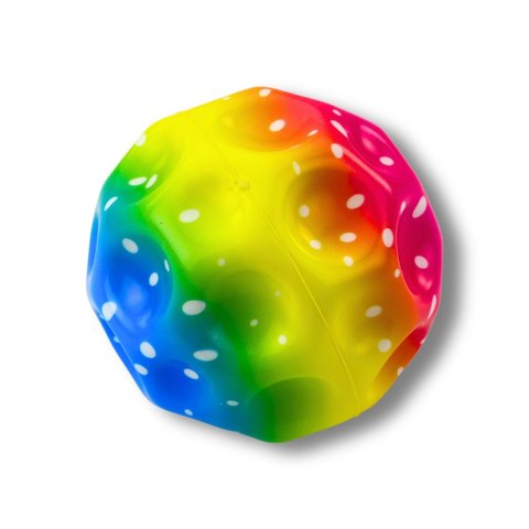 Piłeczka Z Wgłębieniami Do Odbijania Ugniatania Piankowa Kolorowa 10cm LEAN TOYS