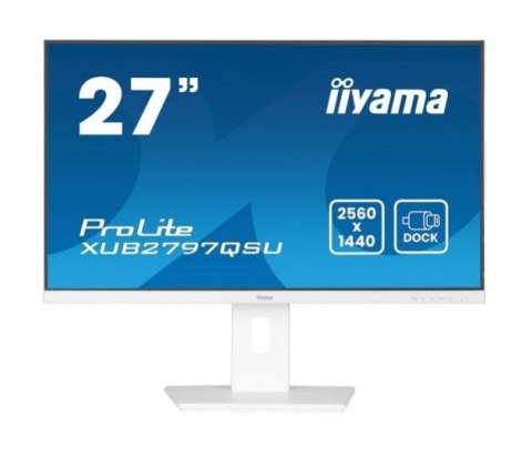 Monitor 27 cali XUB2797QSU-W2,IPS,HDMI,DP,100Hz,QHD,300cd,(5y) IIYAMA