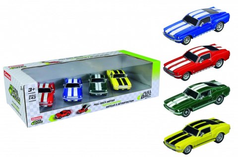 Pojazdy Pull & Speed Ford Mustang 67 4-pak Carrera